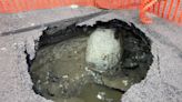 Sinkhole on Fargo road leads to temporary road closure as crews work on repairs