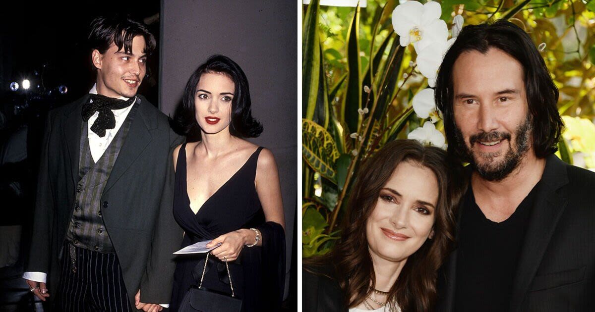 Winona Ryder's love life from Johnny Depp heartache to Keanu Reeves 'marriage'