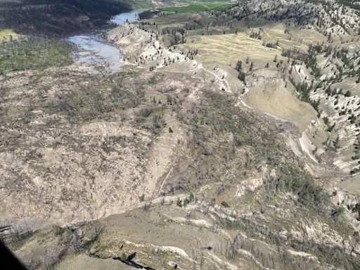 Man runs over moving ground to narrowly escape landslide along B.C. river: rescuer