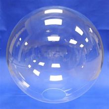 8" Clear Acrylic Sphere with Hole (Seamless) - Plastic Domes and Spheres