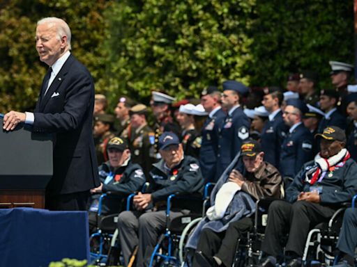 Live: Freedom and democracy ‘always worth dying for’, says Biden at D-Day commemorations