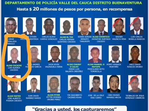 Alias 'Cacachi' había llegado de Chile para reforzar la banda de Los Shottas en Buenaventura