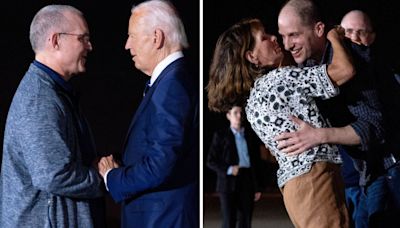 Histórico: Biden recibe a estadounidenses liberados en intercambio de prisioneros con Rusia