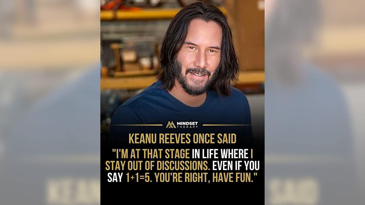 Fact Check: Rumor Claims Keanu Reeves Said, 'I'm At That Stage in Life Where I Stay Out of Discussions...