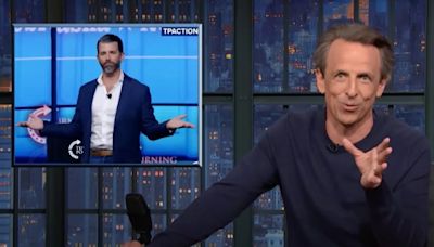 Seth Meyers Mocks Trump Jr. for Bragging That He’s Not on Epstein List: ‘If You Have to Say It, You’ve Already Lost...