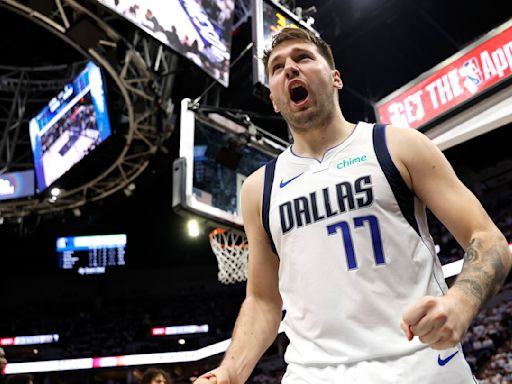 Luka Doncic takes over in first quarter, Mavericks go on to rout Timberwolves, advance to NBA Finals