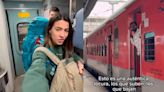 Viral en TikTok: cómo es el baño de un tren en India