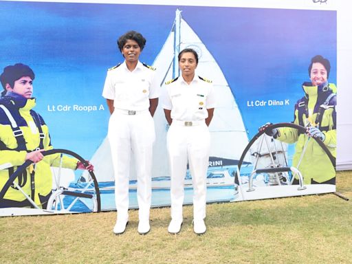 2 women Naval officers set off to make history on the high seas – with Coldplay, Carl Sagan for company