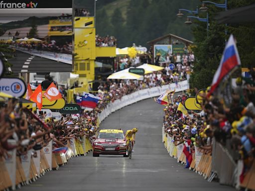 Pogacar closing in on third Tour de France title after dominant win in the Alps