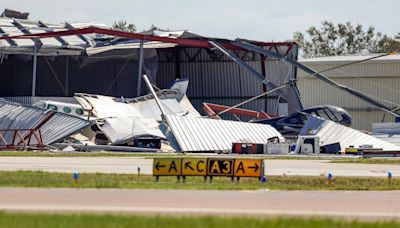 When will airports in Tampa and Orlando areas reopen post-Hurricane Milton?