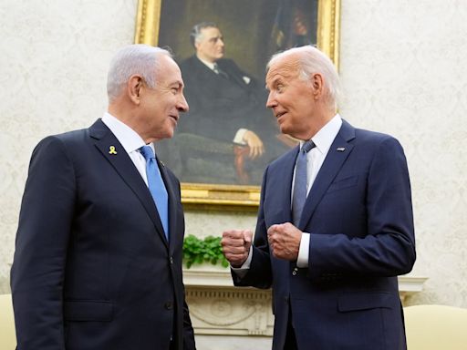 Biden and Netanyahu all smiles in Oval Office meeting despite simmering tensions over Gaza