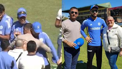 IND vs ZIM: Riyan Parag Collects Maiden India Cap From His Father on Debut, Video Goes Viral - WATCH