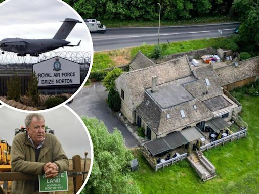 Clarkson forced to halt filming at new pub due to military aircrafts