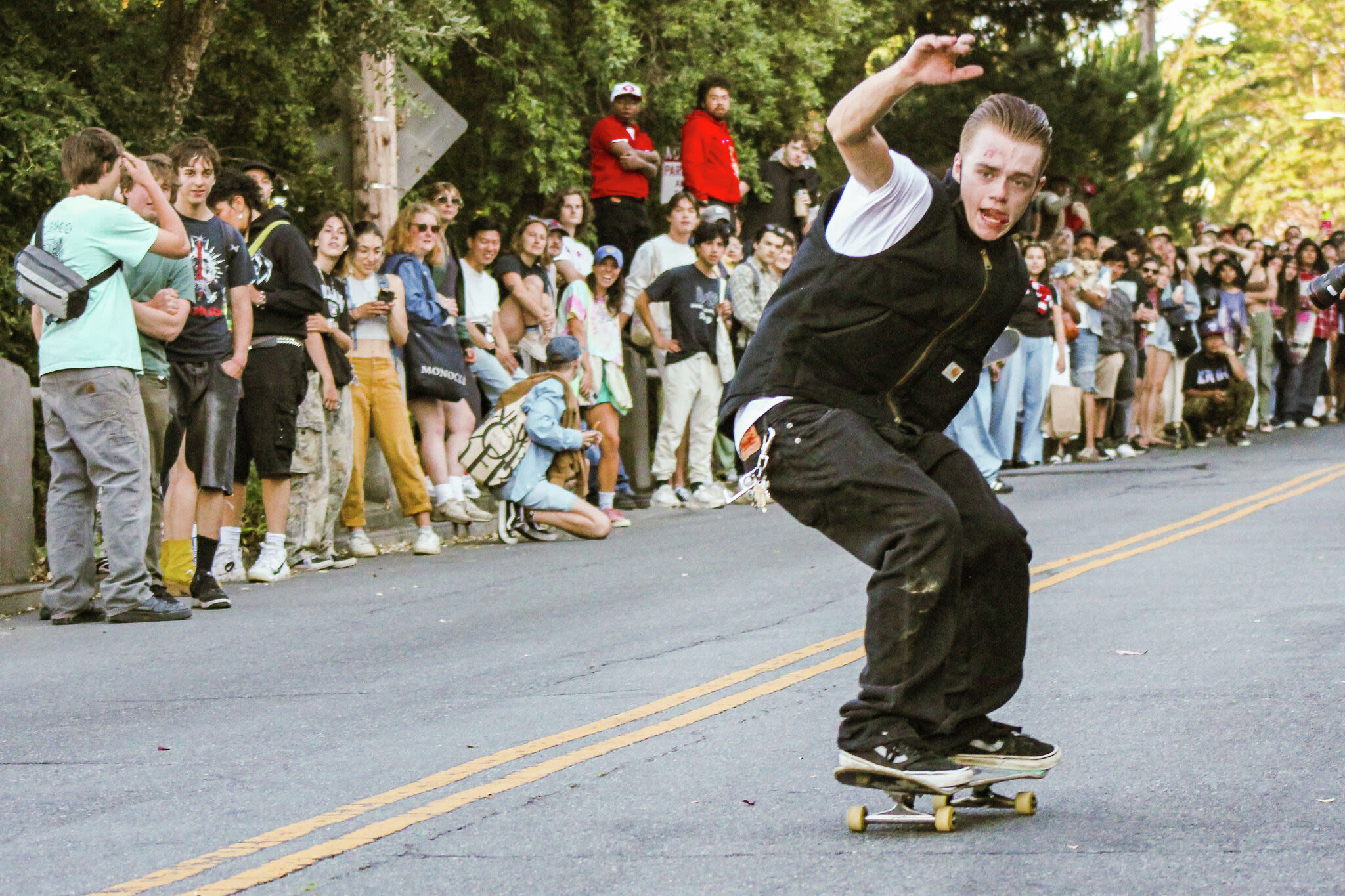 'Adrenaline is pumping': Skaters sidestep cops, pull off huge ‘hill bomb’ in SF