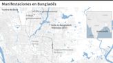 Más de 500 detenidos en la capital de Bangladés en protestas masivas