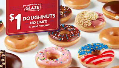 Krispy Kreme to Offer $1 Original Glazed Doughnuts