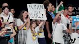 Ryan Murphy surprised with poolside gender reveal after race