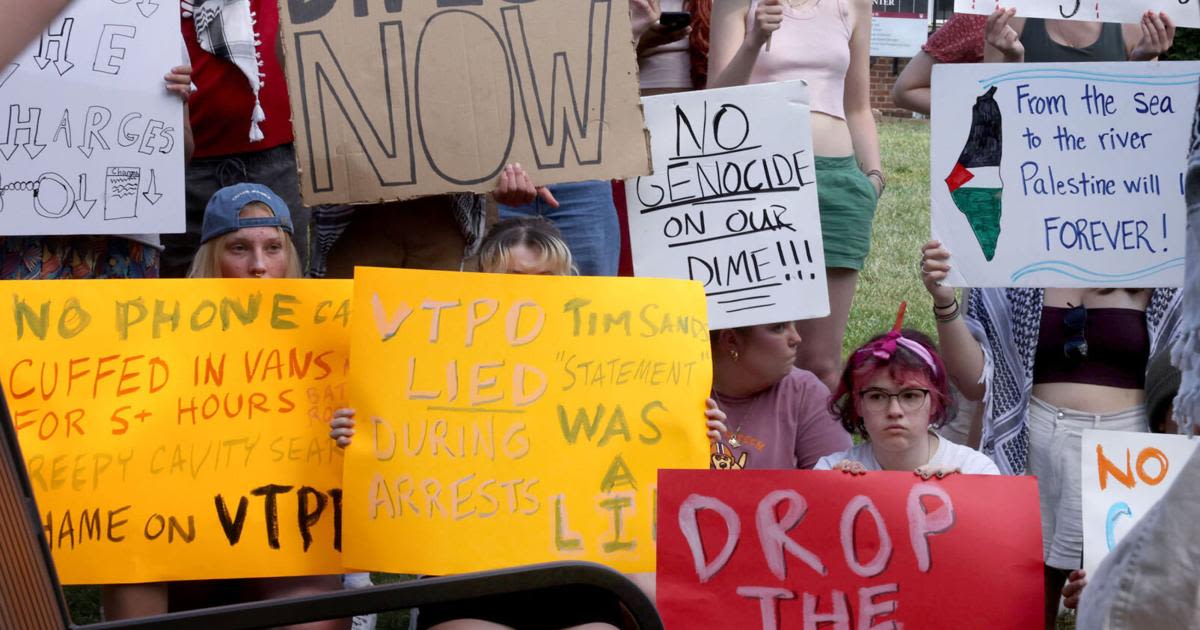 Virginia Tech protesters call for charges, disciplinary action to be dropped