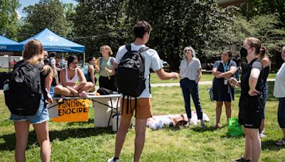 Pro-Palestinian protesters set up tent city at Wake Forest University. Group plans to remain 'as long as it takes'