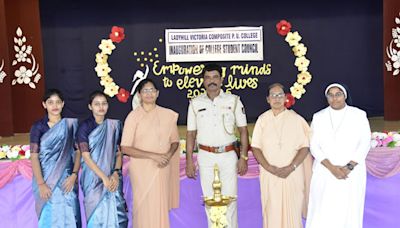 Mangaluru: Investiture ceremony held at Ladyhill Victoria Girls’ Composite PU College