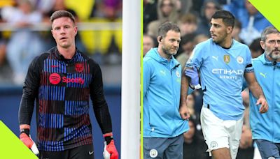 Rodri, Ter Stegen lead 6 top stars who won’t kick a ball again until 2025