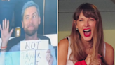 NSYNC’s Lance Bass holds up ‘Not Taylor Swift’ sign during NFL game: ‘In case anyone was confused’