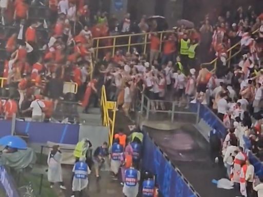 Video | Euro 2024: la brutal pelea de los hinchas de Turquía y Georgia en la previa del partido