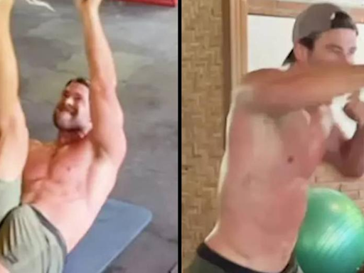 Chris Hemsworth leaves fans in shock after he shows off bulge in workout video