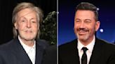 Paul McCartney hosted a very star-studded party and Jimmy Kimmel spilled the tea about the guestlist