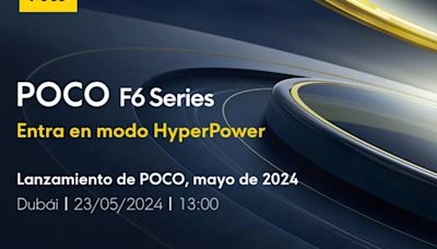 POCO presentará su nueva serie de 'smartphones' POCO F6 el próximo 23 de mayo, con sistema operativo HyperOS