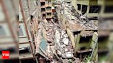 Two residential buildings collapse, cook injured | Surat News - Times of India