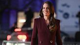 Princess Kate Brings the Holiday Spirit in a Lush Maroon Evening Gown