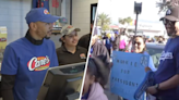 Dodgers' Mookie Betts draws a crowd when he picks up a shift at Alhambra Raising Cane's