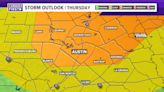 Timeline: Severe weather possible Wednesday evening into Thursday for Central Texas