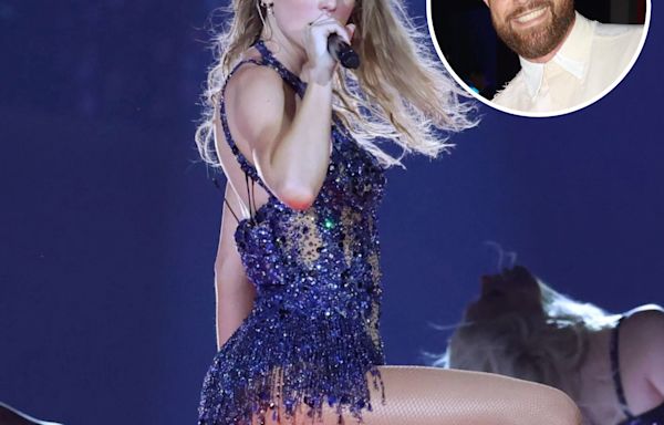 Travis Kelce Reacts to Taylor Swift’s Sexy ‘Vigilante S–t’ Choreography During Paris Concert