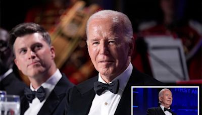 Biden tries to downplay age with jokes at White House Correspondents Dinner: ‘I’ve always done well in the original 13 colonies’