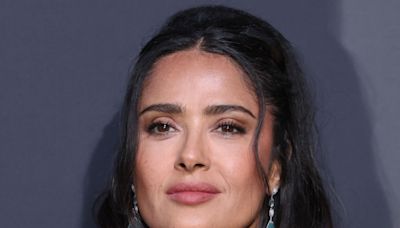 Salma Hayek Shares New Photos Rocking Green and Pink Bikini