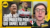 DANIEL ALVES FOI UMA CONTRATAÇÃO MELHOR QUE O JAMES RODRIGUEZ PARA O SÃO PAULO, DISPARA TIRONI