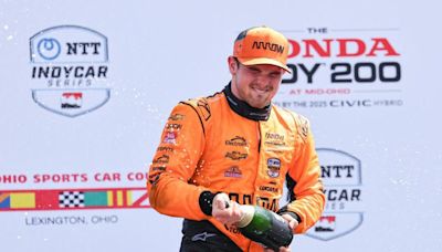 O’Ward wins Indy 200 at Mid-Ohio in debut of hybrid engine