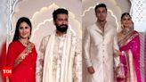 Katrina Kaif finally makes an appearance with Vicky Kaushal, Alia Bhat wears a 160-year old woven saree as she arrives for Anant Ambani, Radhika Merchant's wedding with ...