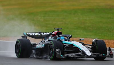 Russell leads fellow Brits Hamilton and Norris in wet FP3