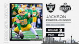 Oregon OL Jackson Powers-Johnson selected by Las Vegas Raiders with pick No. 44 in the NFL draft