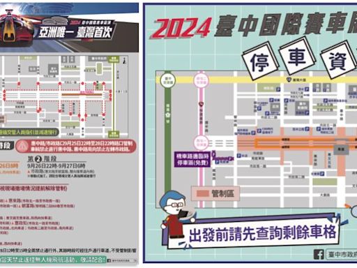 台中國際賽車展演明天登場！市政路凌晨起封路 管制路段一次看