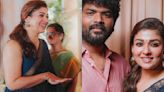 WATCH: Nayanthara exudes elegance in polka dot saree and sleeveless blouse as she attends friend’s wedding with Vignesh Shivan