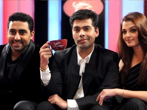 When Karan Johar asked Abhishek Bachchan if he felt torn between Jaya Bachchan & Aishwarya Rai and the actress said 'The only time the wife will be called…'