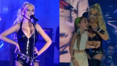 VIDEO: Christina Aguilera presenta a su hija en Aguascalientes, en la Feria de San Marcos 2024