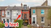 A skinny home less than 9 feet wide is on sale in London for just over $1.5 million, and its architect says it's perfect for a family
