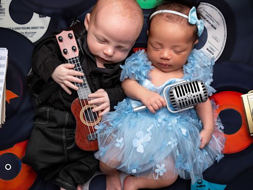 Newborns Johnny Cash and June Carter reunite for adorable photoshoot