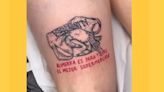 "El mejor supermercado": el curioso tatuaje que se ha hecho una persona sobre una conocida marca asturiana