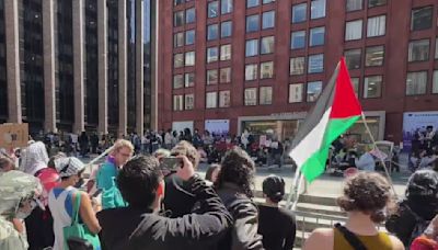 Estudiantes se unen a protestas pro Palestina en universidades de Nueva York